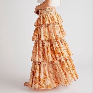 NWT Free People Sawyer Maxi Skirt